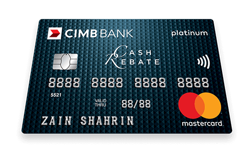 Cash Rebate Platinum Mastercard Platinum Credit Card CIMB