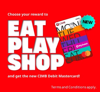 Open a CIMB account online today and get up to RM70 worth of rewards!